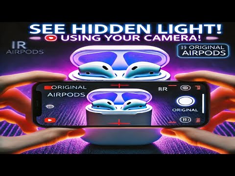 How   to spot if Apple AirPods are FAKE or GENUINE (USE YOUR CAMERA TO SEE THE IR lIGHT)