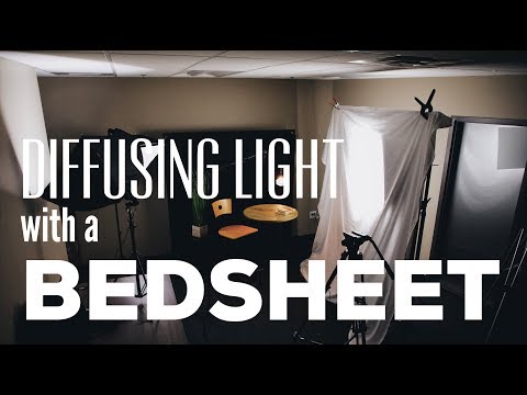 DIY Light Diffuser - USE A BEDSHEET?!