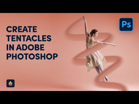 How to Create Tentacles Effect Quickly in Adobe Photoshop 2021 in One Minute #shorts