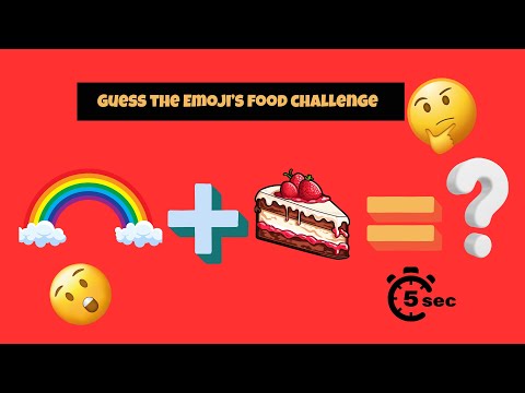 Guess the Emoji's Food Challenge