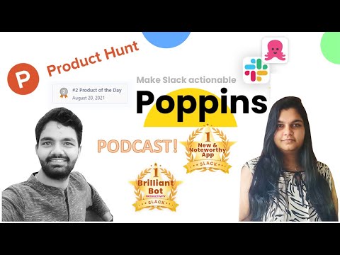 Becoming a Startup Founder - Podcast with Mayank Mishra of Poppins | Slack App | #2 Product Hunt