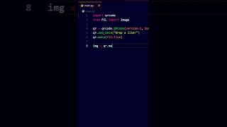 This Python Code Generates a QR Code in Seconds! 🤯📱 #shorts
