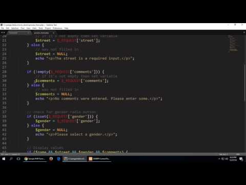 Processing an HTML Form with PHP - Part 4