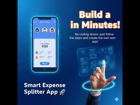 Build a Smart Expense Splitter App in Minutes  #SmartExpenseSplitter #nocode #applaa