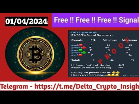 01/04/24 II Daily Crypto Trading Signal II Telegram Channel II delta crypto Future Crypto Trading
