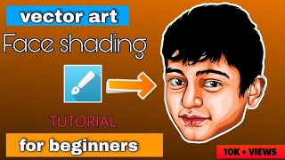 VECTOR ART FACE SHADING || FULL LIKE TEJASILLUSTRATOR...