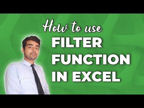 Use of FILTER function | Excel in 1min