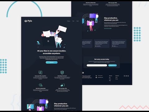 Crafting Elegance: Fylo Dark Theme Landing Page | ReactJS, Tailwind CSS, and Frontend Mastery!