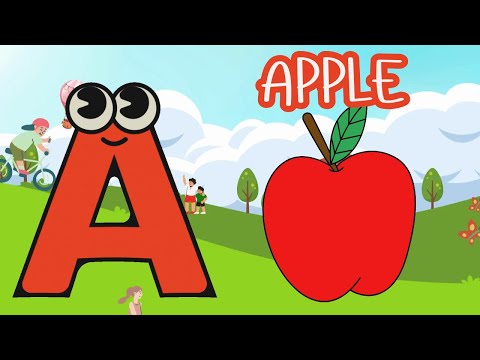 ABC Phonic- A is for Apple A A Apple, Toddler learning songs, Nursery Rhymes, Alphabet Song for kids