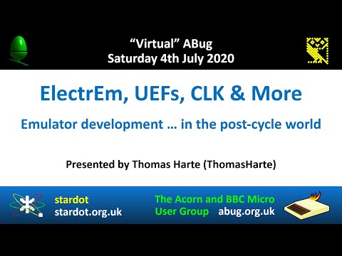 ABug 05: ElectrEm, UEFs, CLK + More: Emulator development (Thomas Harte) Acorn Electron emulation