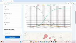 Population Scale Disease Spread and Mutation Simulator