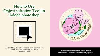 How to use object selection tool in adobe photoshop