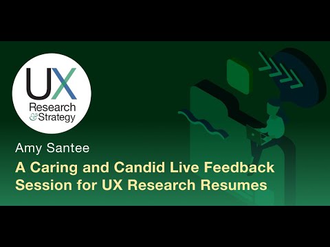 Caring & Candid Live Resume Feedback Session with Amy Santee May 2022