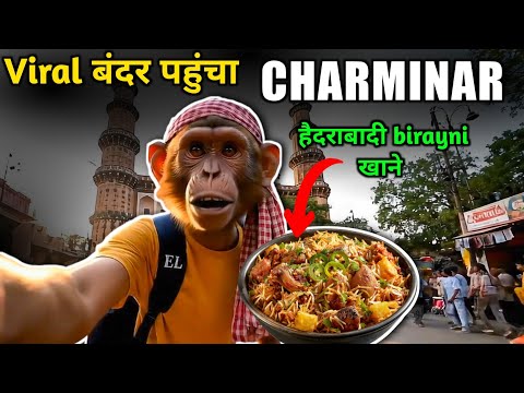 VEO 3: Viral Ai Monkey pahucha HYDERABAD 😎😎
