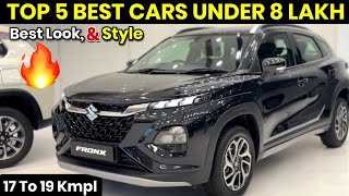 Top⚡5 best🚗car under 8 lakh in india🇮🇳 2025| best millage car under 8 lakh detail comparison review 