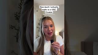 How much I make as a UGC Creator 💰 #ugc #usergeneratedcontent #contentcreator #paytransparency