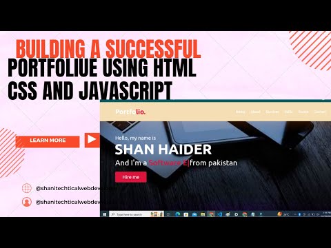 How To Make A Portfolio Website Using HTML CSS JS | Complete Responsive Website Design