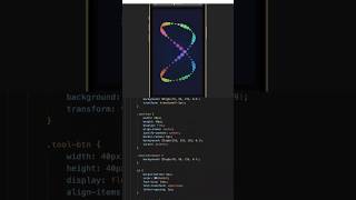 Animated Spiral Particle Background using HTML5 Canvas |#shorts #viralvideo #coding #animation #yt