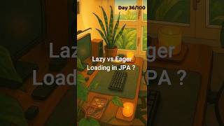 Day 36/100: Lazy vs Eager loading in Spring Data JPA?#100dayschallenge #interview