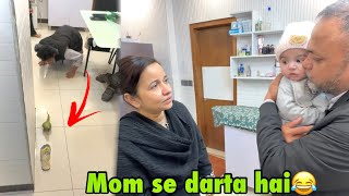Mom Kamil ko abhi se dara rahi hai😧 | toote ko pakarna howa mushkil sabko cut karliya😂