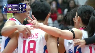 Galanza, Pons GETS GOING for Creamline vs. Capital1 late in Set 2 😲 | 2026 PVL All-Filipino Confere