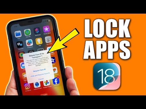 How To Lock Apps On iPhone With Face ID And Passcode | Secure Apps With Face ID iOS 18