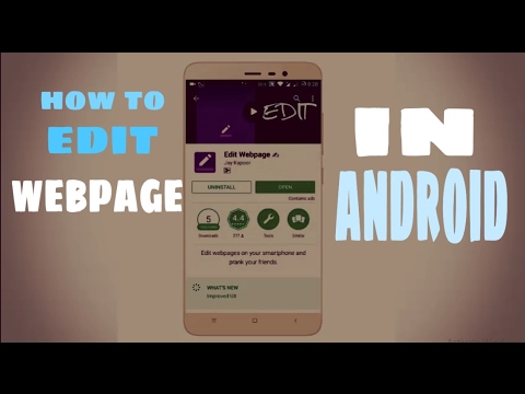 How To Edit Webpages in Android !!