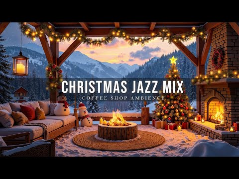 Jazz Christmas Music 2026🔥Cozy Holiday Jazz Café Ambience for Relax, Study, Sleep and Winter Nights
