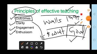 Principles of effective teaching