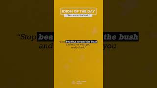 Beat around the bush  | Daily idiom #englishlearningplatform #englishspeaking #englishlearning