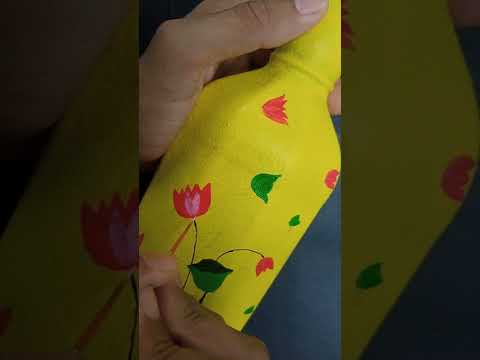 Easy Bottle painting idea #shorts