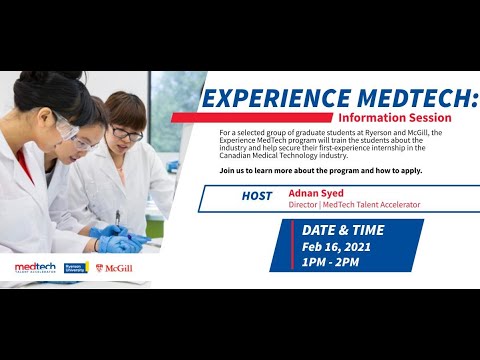 Experience MedTech Information Session (Feb 2021)