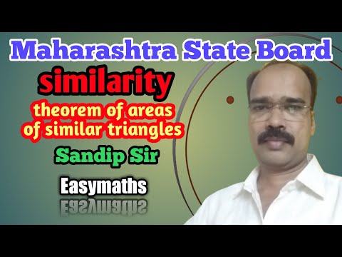 theorem of areas of similar triangles similarity of 10 ssc geometry by sandip sir easymaths