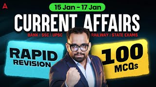 Weekly Current Affairs January 2026 | Current Affairs Revision | Best 100 MCQs | By Ashish Gautam
