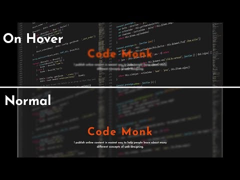 HTML & CSS Landing Page With Blur Effect