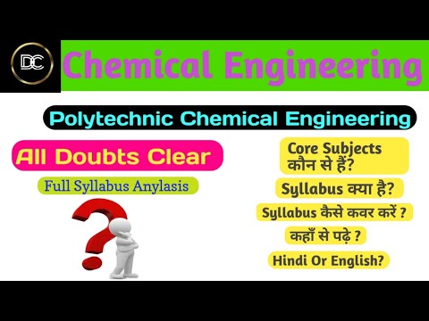 Diploma In Chemical Engineering Syllabus | Full Course | Scope |Hindi+English #polytechnic