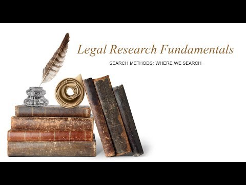 Unit #2, Video #3: Search Methods: Where to Search