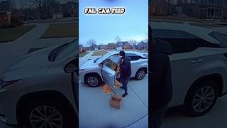 Package Thief Calls 911 After Foam Explosion Destroys His Car #911 #funny #prank #shorts