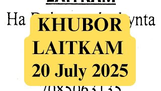 KHUBOR LAITKAM 20 JULY 2025 #ShillongJobs #MeghalayaVacancy #JobAlertIndia #NortheastJobs