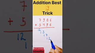 Addition Trick Best 👌 |#shortvideo #mathstricks #additiontricks #upsc #trending#shortcuttricks short