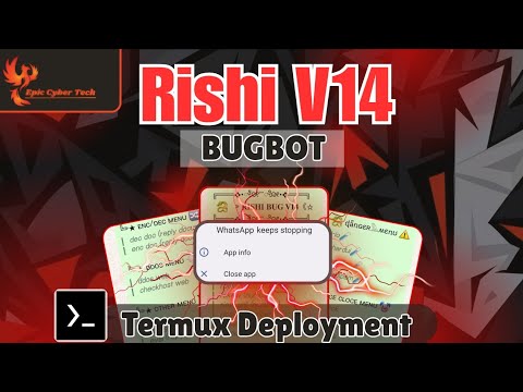 How to deploy Rishi V14 Bugbot on Termux | Whatsapp Bot | Epic Cyber Tech