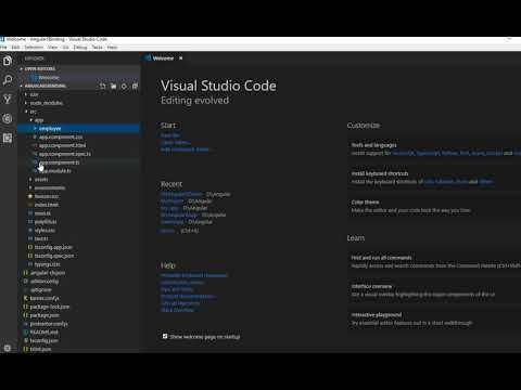 Angular 5 and 4 Data Binding (Select DropDown List) Using CLI Visual Studio Code