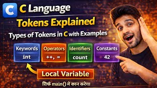 “C Language Tokens Explained | Types of Tokens in C with Examples | Complete C Programming Guide”