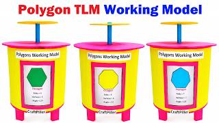 polygon working model (3D) (maths TLM model ) science project | craftpiller @howtofunda