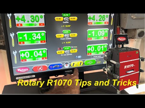 Two things that will help you get straight steering wheels Rotary R1070 wheel aligner