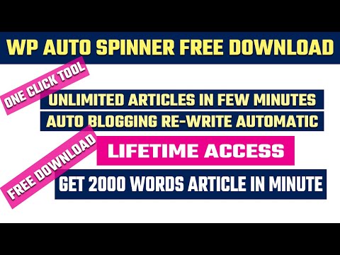Auto Spinner Plugin Free Download | Auto Spinner Plugin For News Website