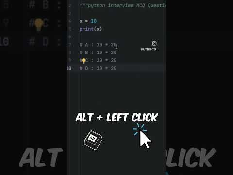 Edit multiple lines at the same time learn pycharm tricks and tips for beginners#coding #python