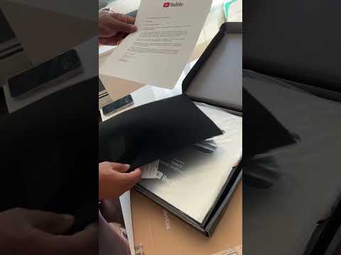 100K YouTube Plaque Unboxing ⚡️😮‍💨