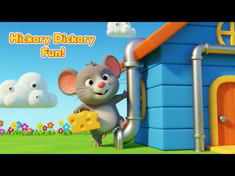 Hickory Dickory Dock | Classic Nursery Rhyme | Kids Songs & Learning Videos for Toddlers