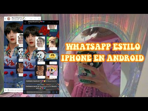 Whatsapp estilo iphone en android// tema oscuro y Blanco